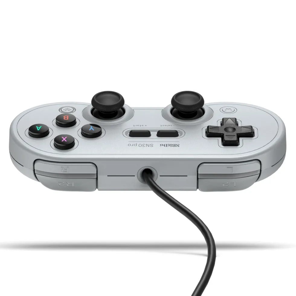 8Bitdo SN30 Pro Håndkontroller med USB-tilkobling Grå