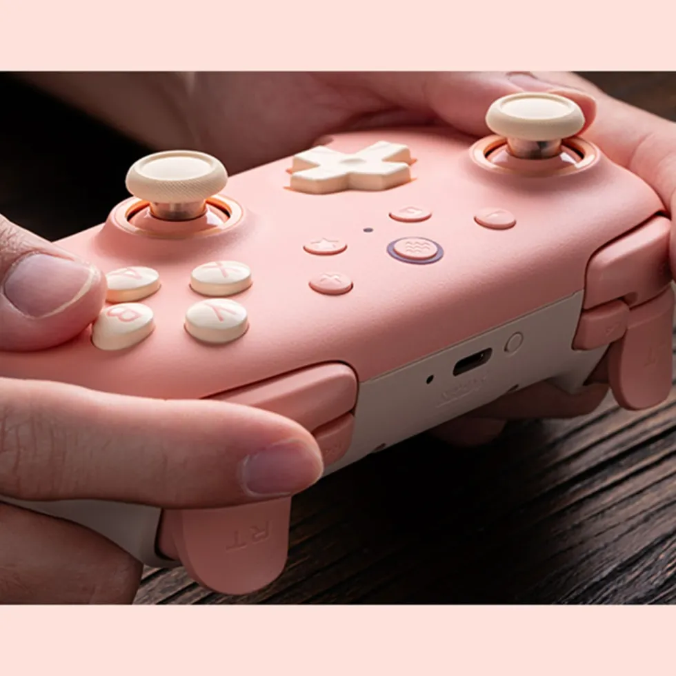 8Bitdo Ultimate 2C Trådløs håndkontroller med Hall Effect Peach