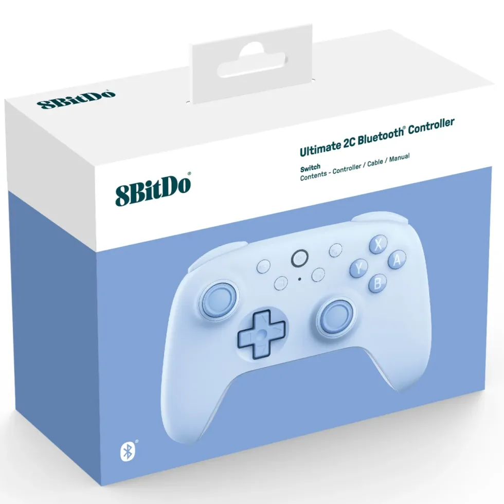8Bitdo Ultimate 2C Trådløs håndkontroll for Nintendo Switch Blå
