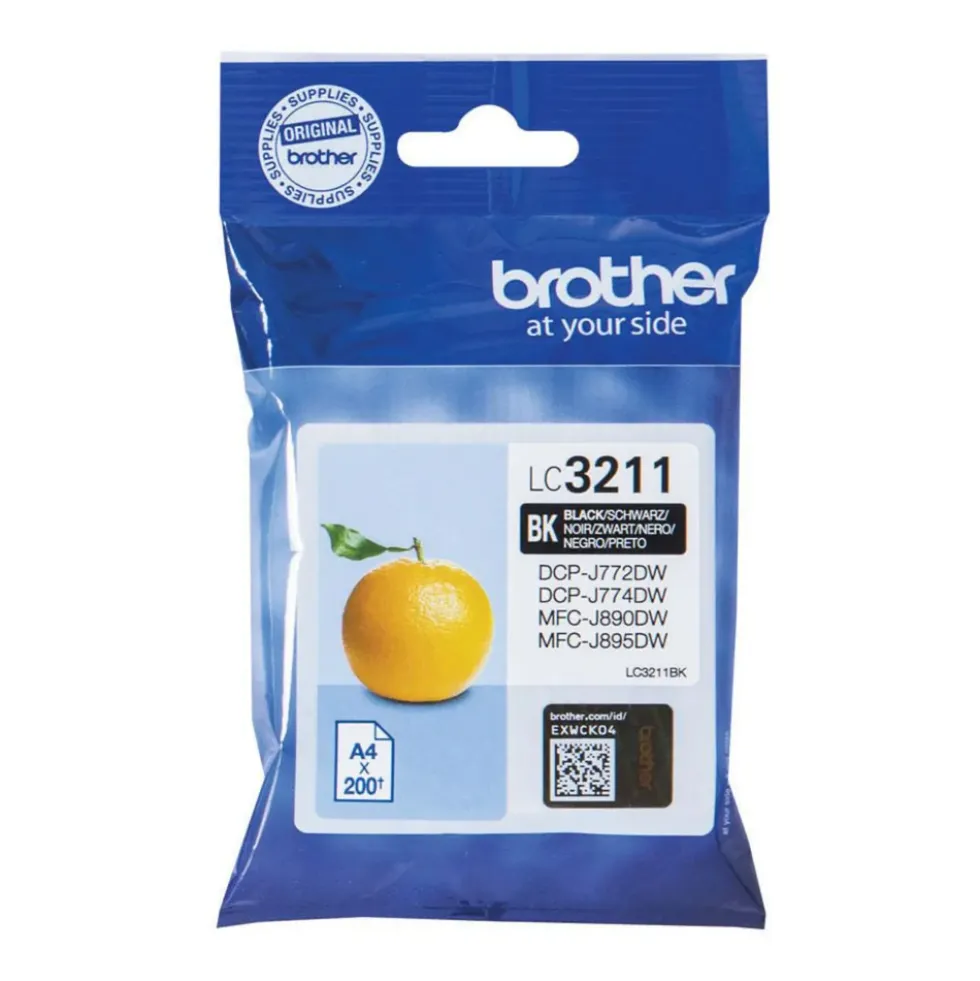 Brother LC3211BK Blekkpatron - Svart