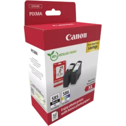 Canon PG-585XL/CL-586XL blekkpatroner med fotopapir