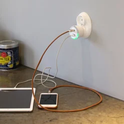 Capidi USB-sikkerhetstimer med to porter - 3,4 A Hvit