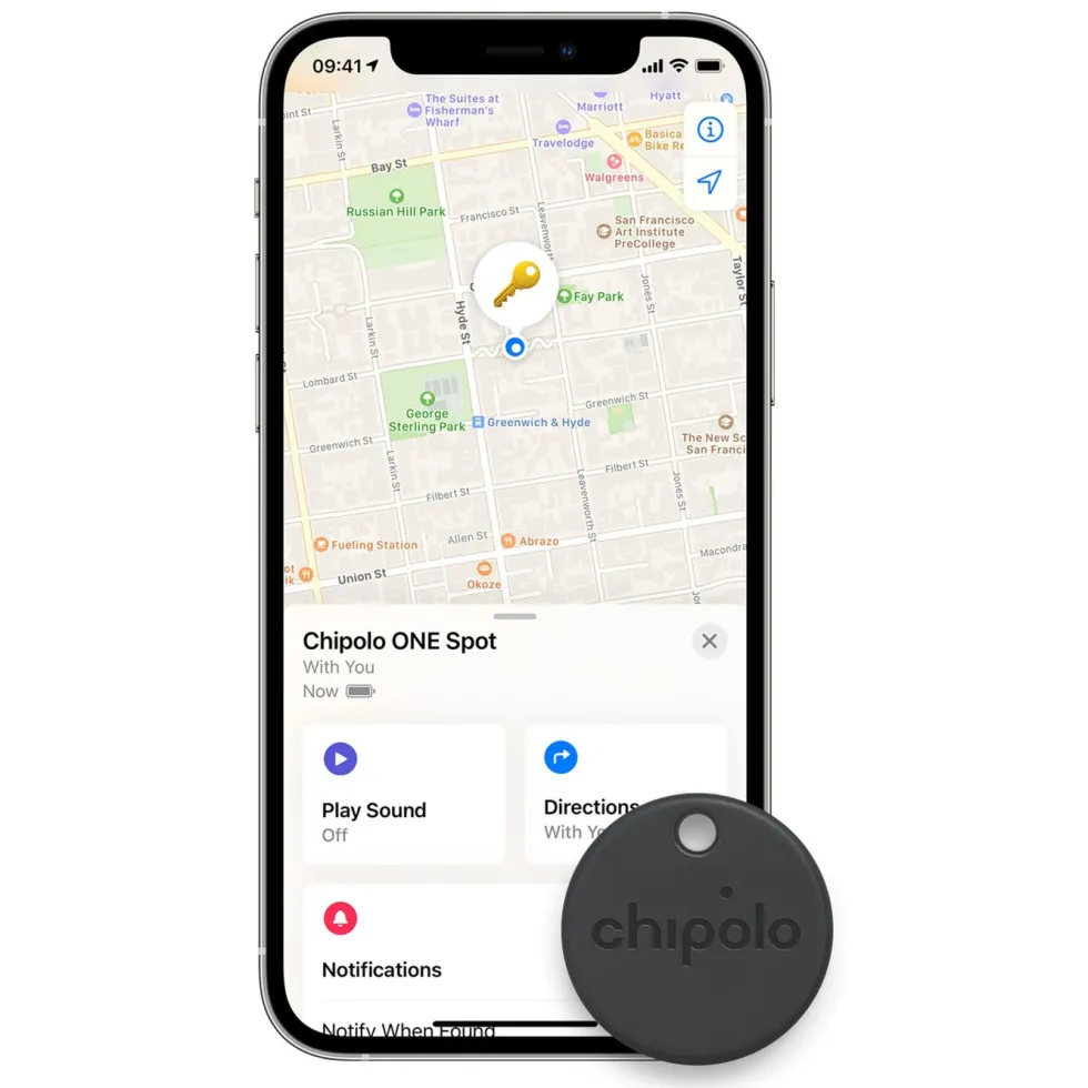 Chipolo One Spot Keyfinder med Apple Find My
