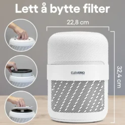 Cleverio Air Purifier Filter for luftrenser