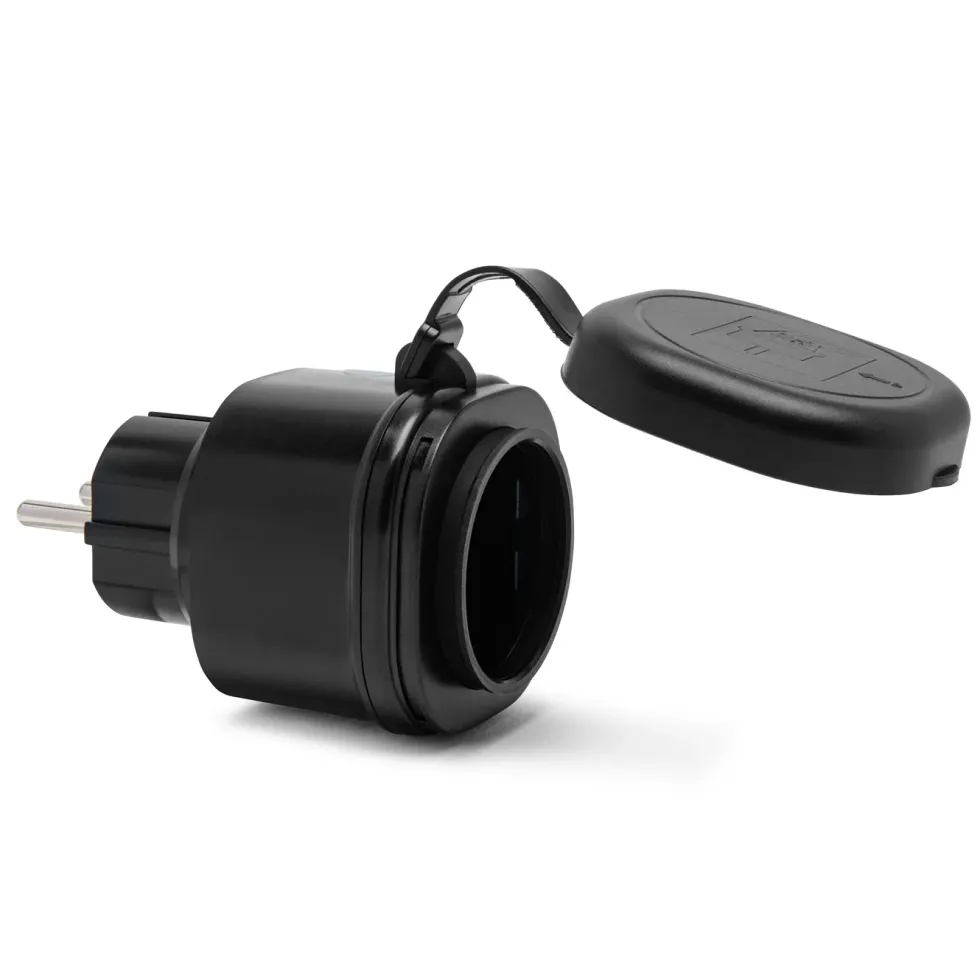Cleverio Mini-fjernstrømbryter for utendørsbruk 3680W 2-pk
