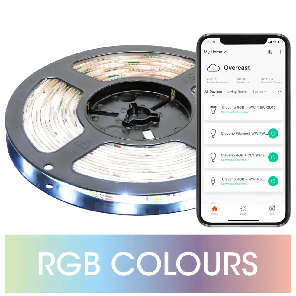 Cleverio Smart LED-list med Wifi 5 m