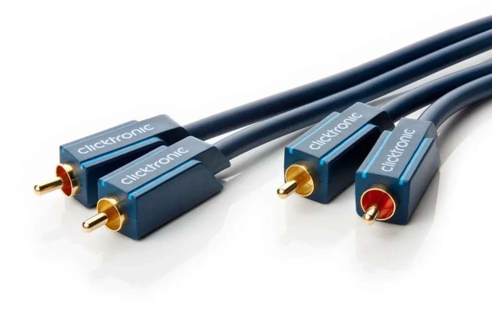 Clicktronic Stereolydkabel 2x RCA 2 m