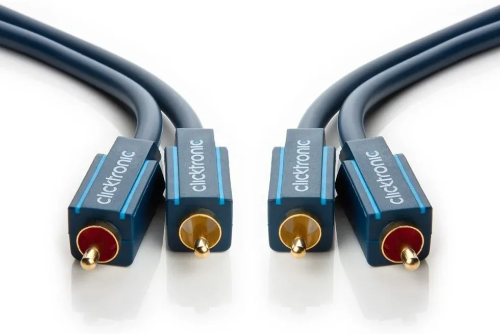 Clicktronic Stereolydkabel 2x RCA 2 m