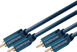 Clicktronic Stereolydkabel 2x RCA 2 m