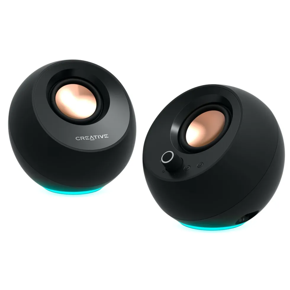 Creative Pebble Pro 2.0 USB-C PC-høyttalere Svart