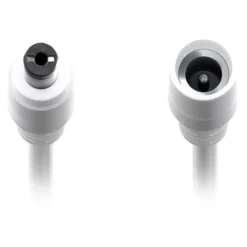 DC-forlengelseskabel 5,5x2,1 mm 3 m Hvit
