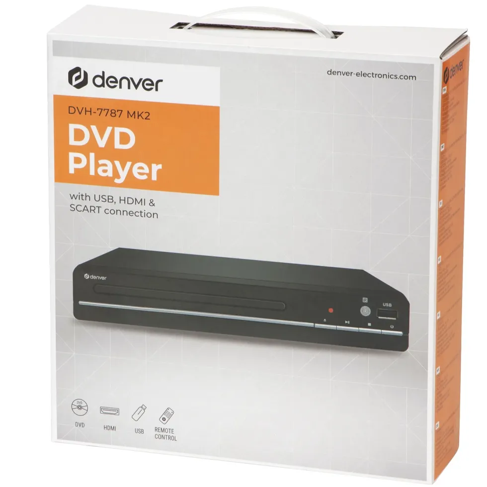 Denver DVD-spiller med SCART og HDMI