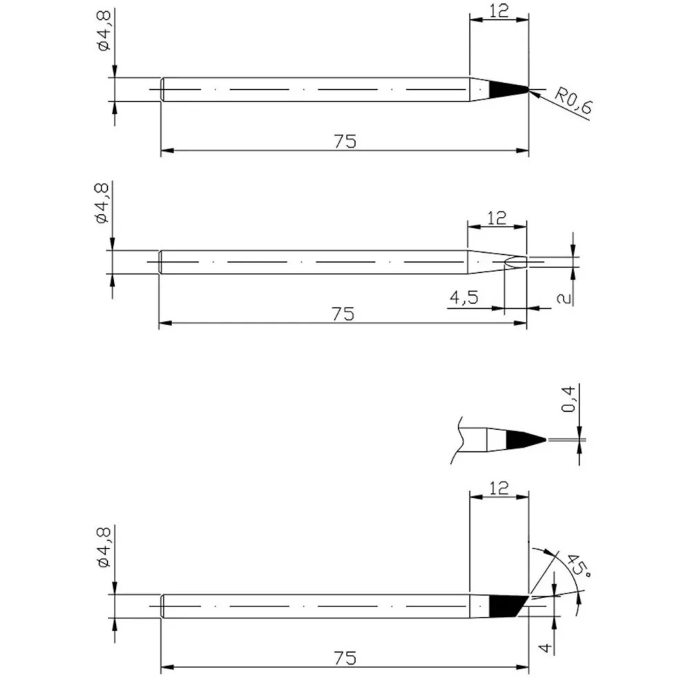 Dibotech Reservespisser til 40172 og 40060, 3-pk.