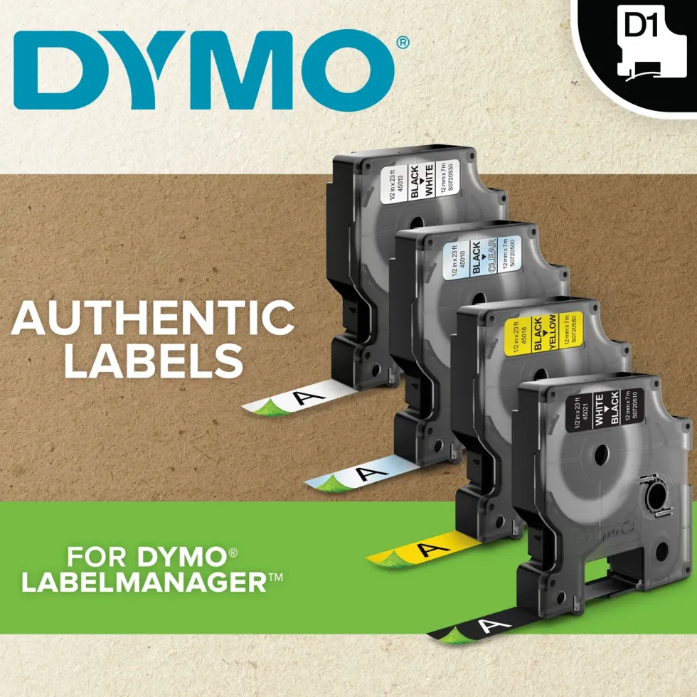 Dymo Durable D1-merketeip 12 mm