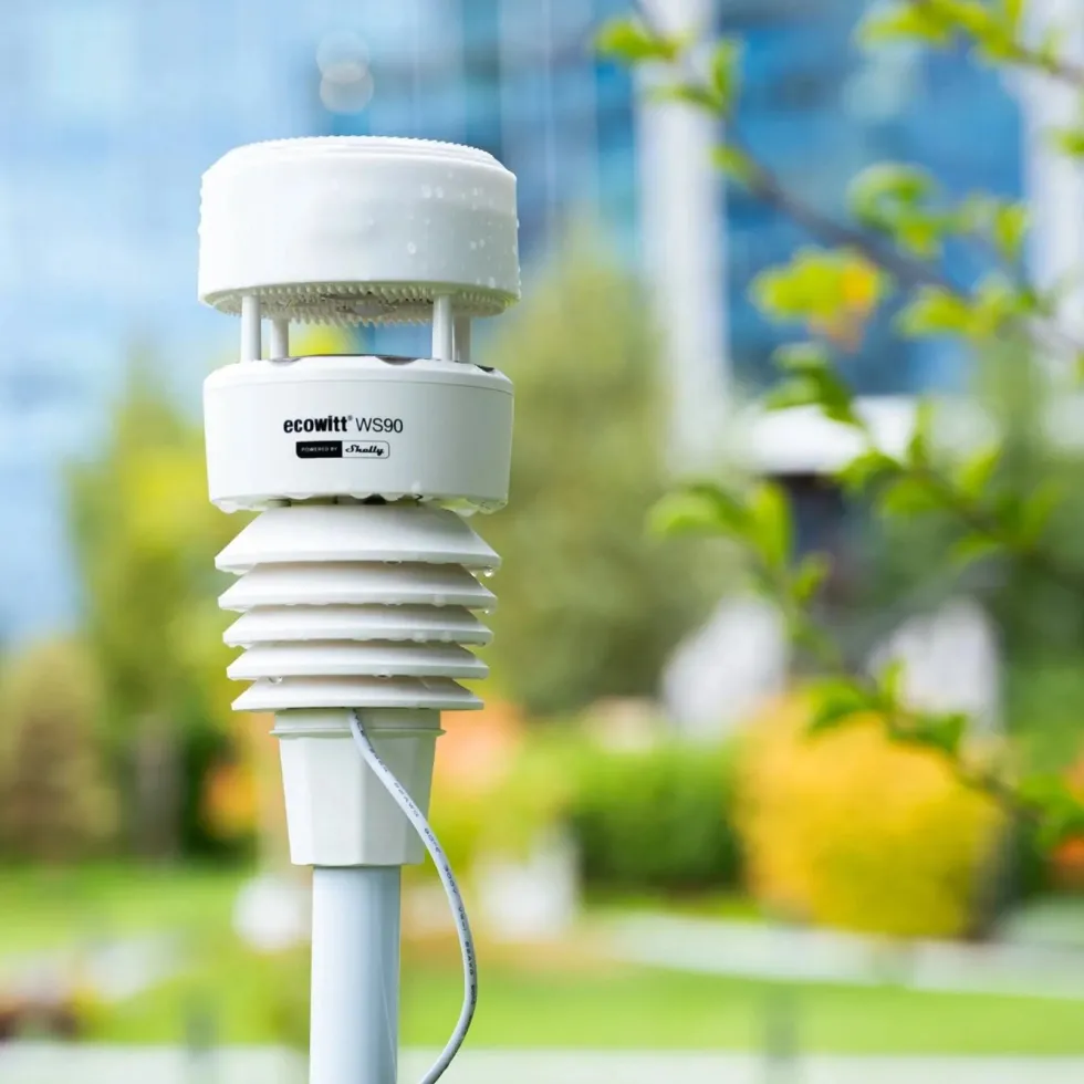 Ecowitt WS90 7-i-1-værstasjon Powered by Shelly