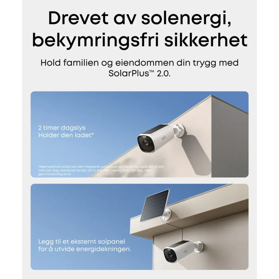 Eufy eufyCam E40 Overvåkingssystem 2-pack