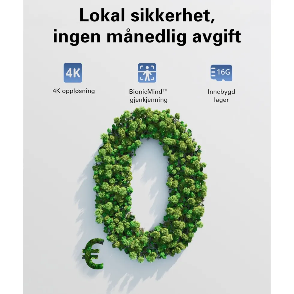 Eufy eufyCam 3 Overvåkingssystem med solpanel 2-pack