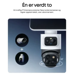 Eufy eufyCam S4 Overvåkingssystem med solpanel 2-pack