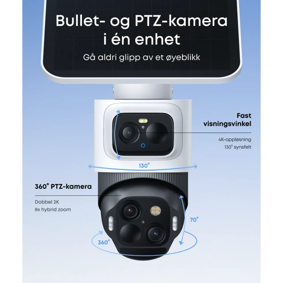 Eufy eufyCam S4 Overvåkingssystem med solpanel 2-pack