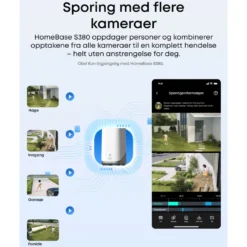 Eufy eufyCam S4 Overvåkingssystem med solpanel 2-pack