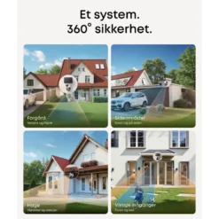 Eufy eufyCam S4 Overvåkingssystem med solpanel 2-pack