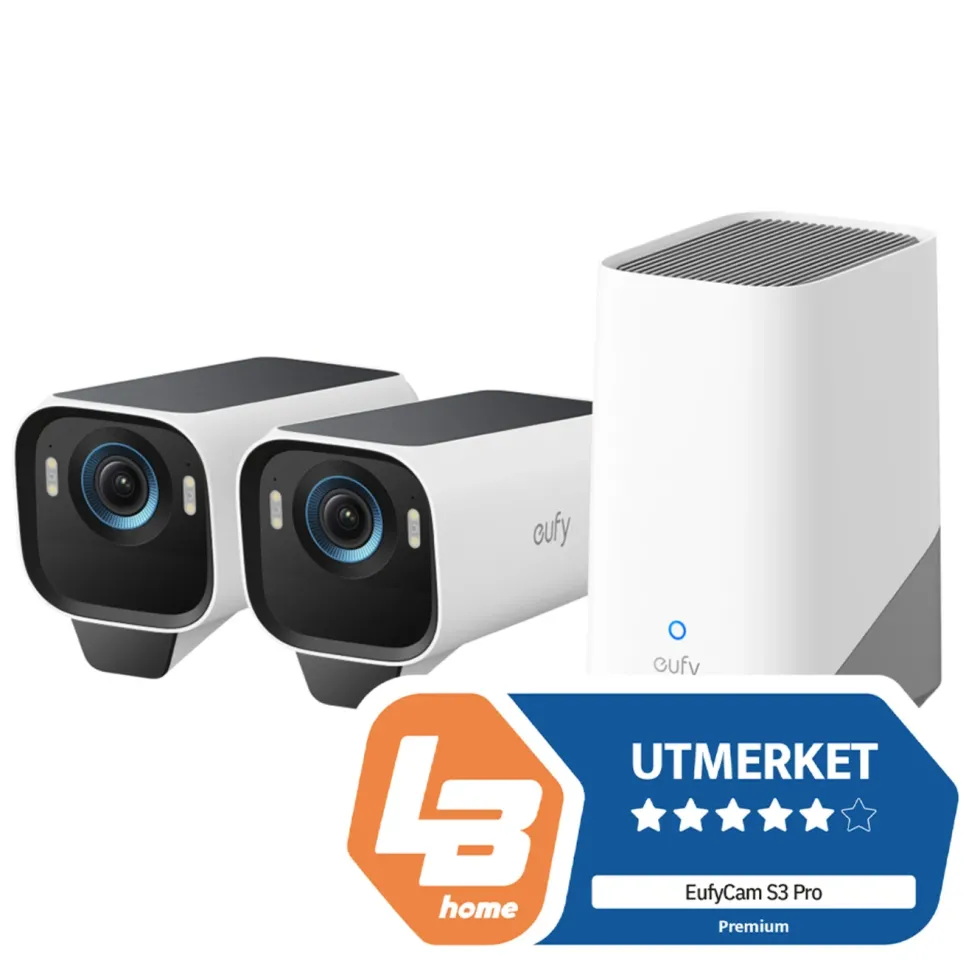 Eufy eufyCam S3 Pro Overvåkingssystem med solpanel 4-pack
