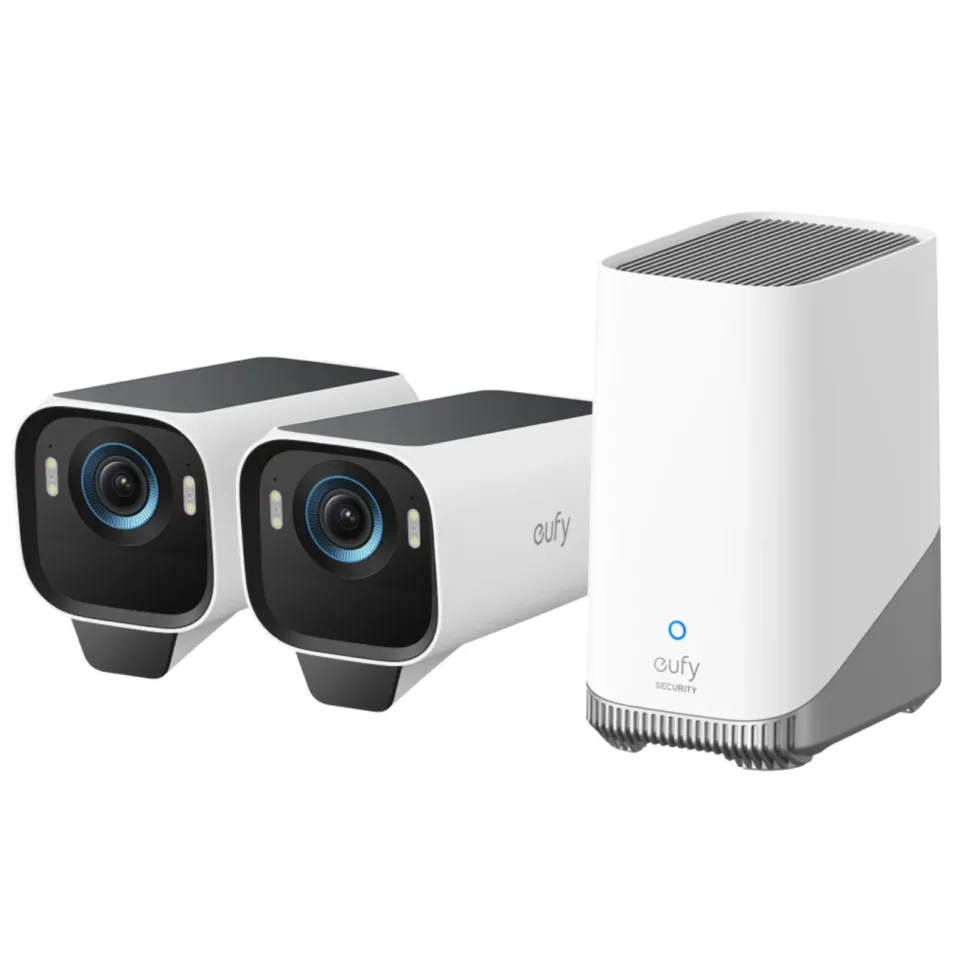 Eufy eufyCam S3 Pro Overvåkingssystem med solpanel 2-pack