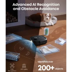 Eufy Omni E28 robotstøvsuger med mopp og basestasjon Svart