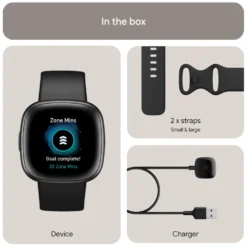 Fitbit Versa 4 Aktivitetsklokke Black/Graphite