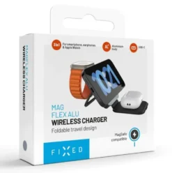 Fixed MagFlex Alu 3-i-1 Trådløs Lader med MagSafe
