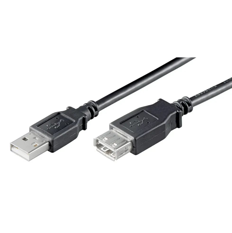 Forlengelseskabel for USB 2.0 Svart 5 m
