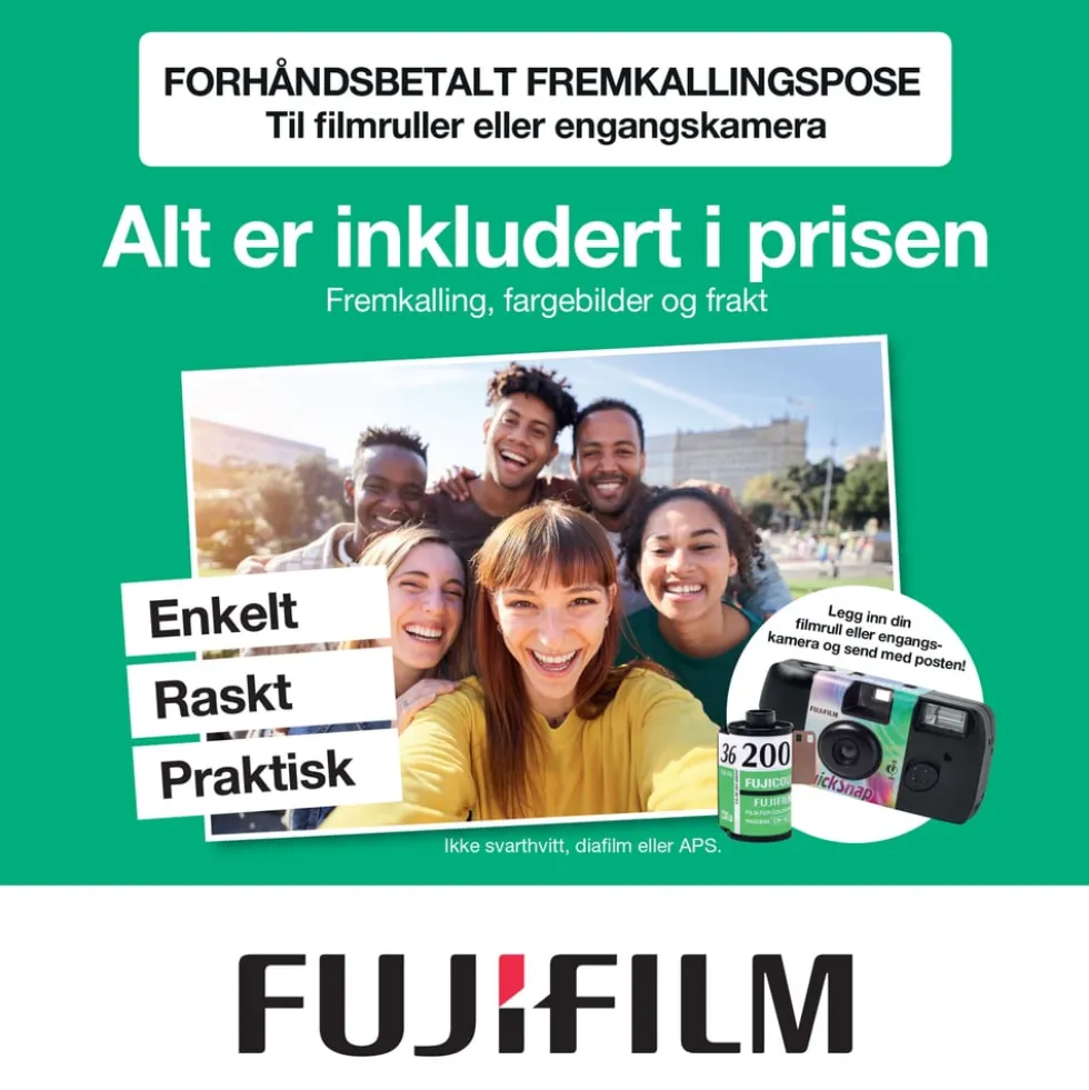 Fujifilm Fremkallingspose for 36 bilder - farge