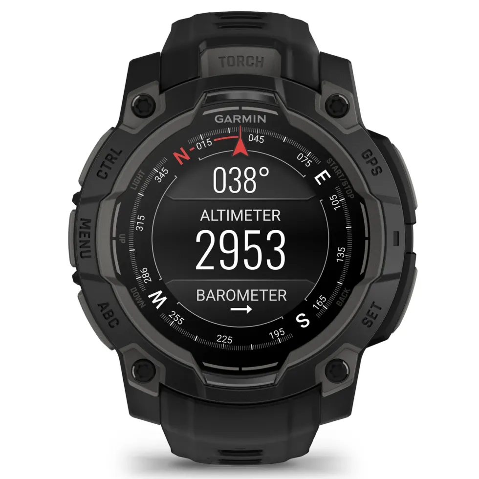 Garmin Instinct 3 AMOLED 45mm GPS-smartklokke - Svart