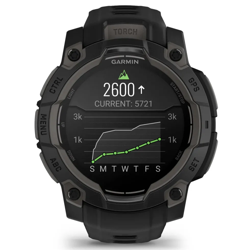 Garmin Instinct 3 AMOLED 45mm GPS-smartklokke - Svart