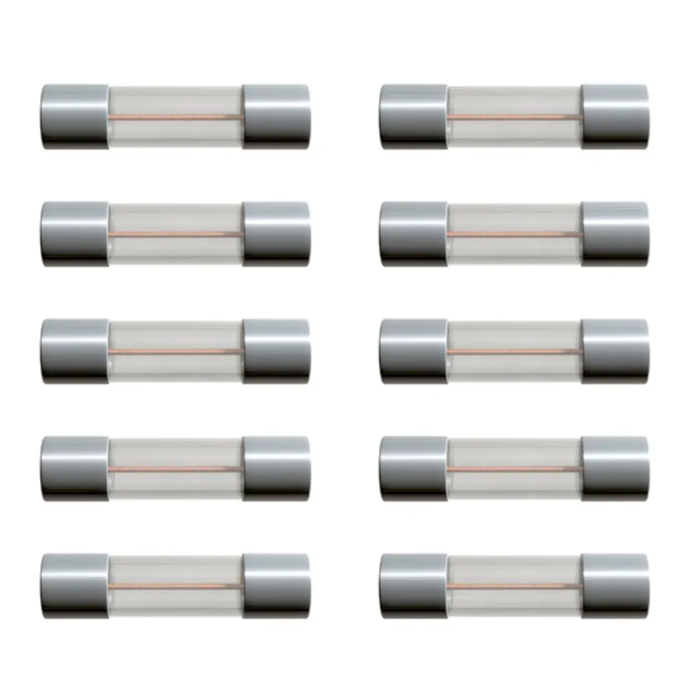 Glassrørsikring 5 x 20 mm 6,3 A Raske (F) 10-pk.