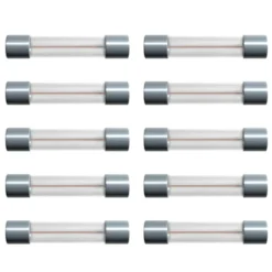 Glassrørsikring 6 x 32 mm 6,3 A treg Trege (T) 10-pk.