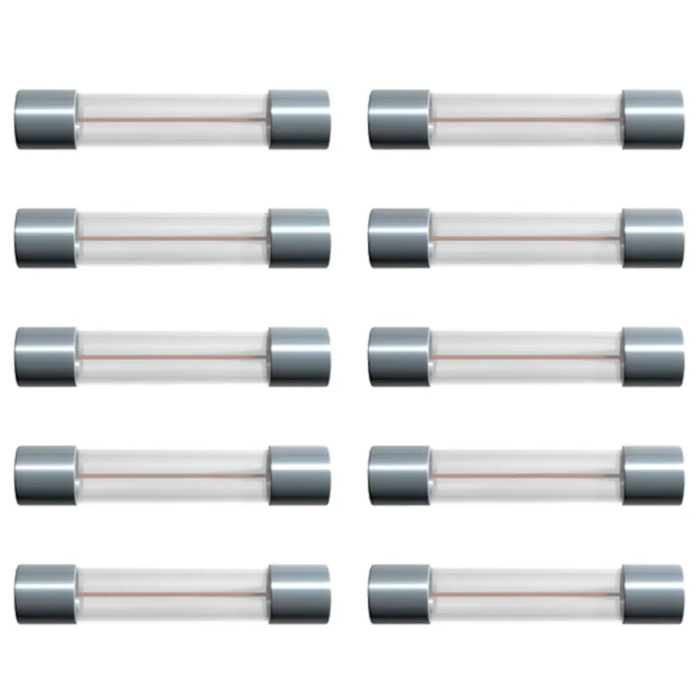 Glassrørsikring 6 x 32 mm 250 mA Trege (T) 10-pk.