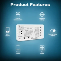 Gledopto 5 in 1 Mini Zigbee-kontroller for LED-belysning