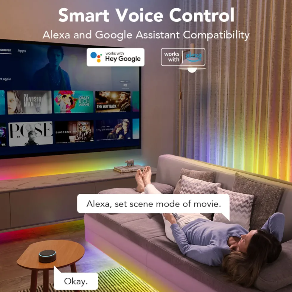 Govee RGBIC LED-list med wifi og Bluetooth 5 m