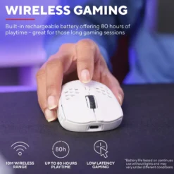 GXTrust GXT929 Helox Ultra-lightweight Wireless Gaming Mouse Hvit