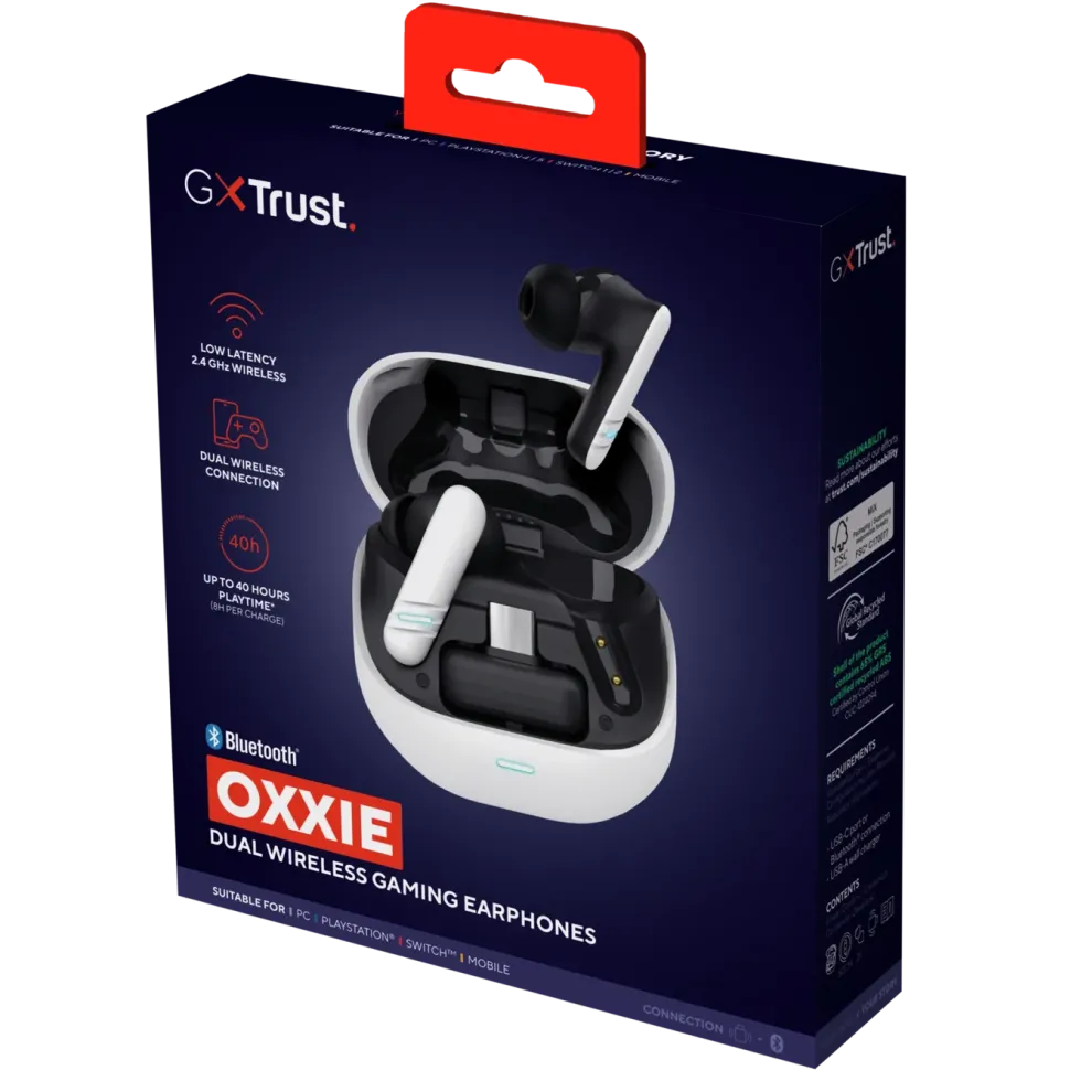 GXTrust GXT 409 Oxxie trådløse gaminghodetelefoner