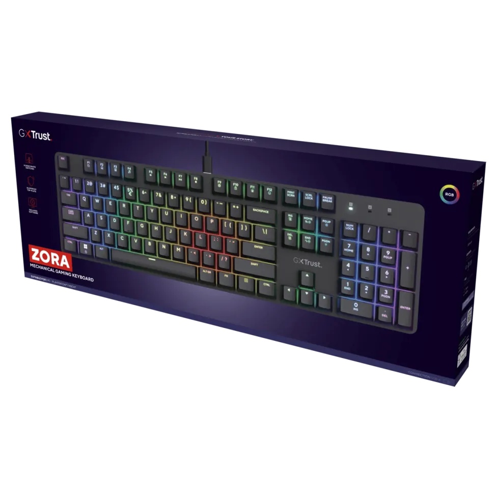 GXTrust GXT 871 Zora Mekanisk gamingtastatur