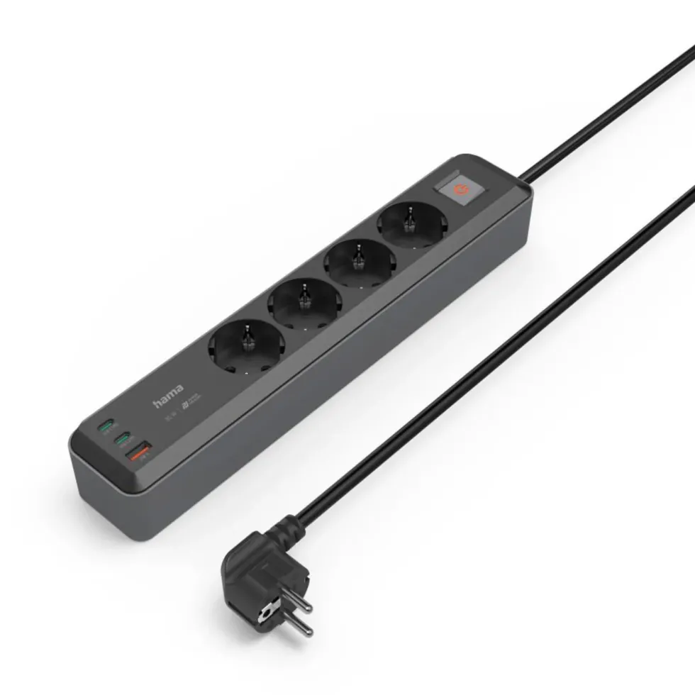 Hama Grenuttak med USB-C/A 65 W PD 4-uttak