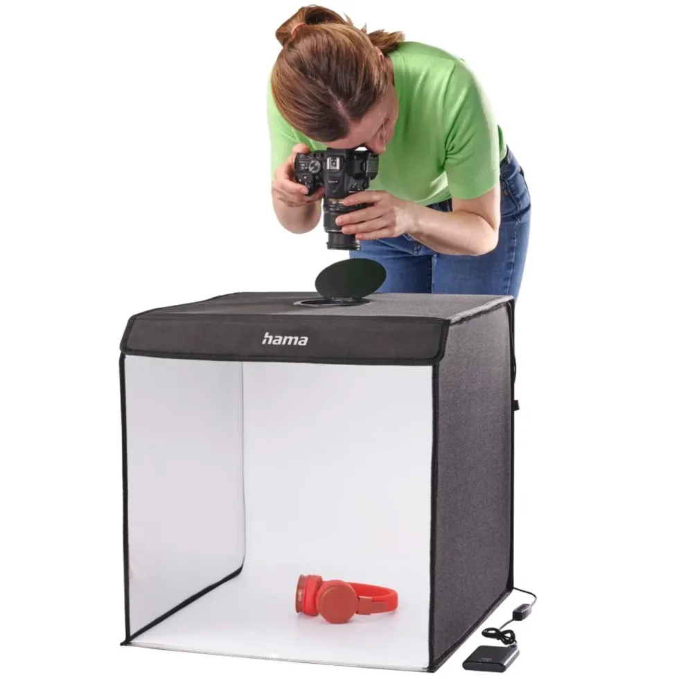 Hama Mini-fotostudio ToGo med LED-ringlys