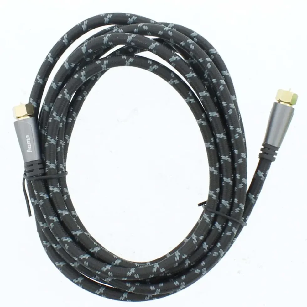 Hama SAT-antennekabel med F-kontakt 120 dB 3 m