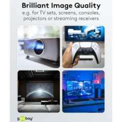 HDMI™-forlengelseskabel 4K/60 Hz 1 m