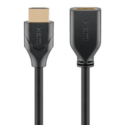 HDMI™-forlengelseskabel 4K/60 Hz 1 m