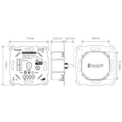 Heatit Z-Dim 2 Z-Wave multidimmer 250 W
