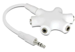 Hodetelefonforgrening Star for 3,5 mm-kontakt 5-veis