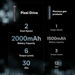 HOTO PixelDrive trådløs skrutrekker 6 Nm